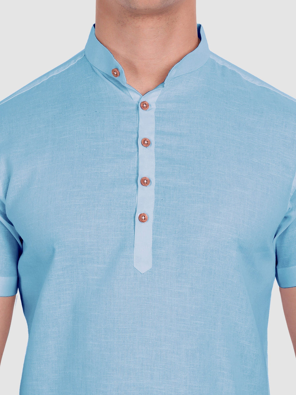 Mens Half Sleeve Casual Cotton Kurta