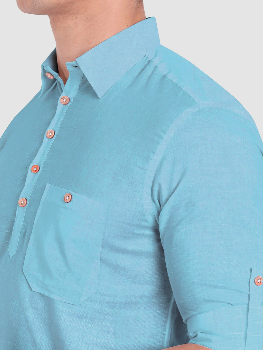 Mens Full Sleeve Casual Cotton Kurta