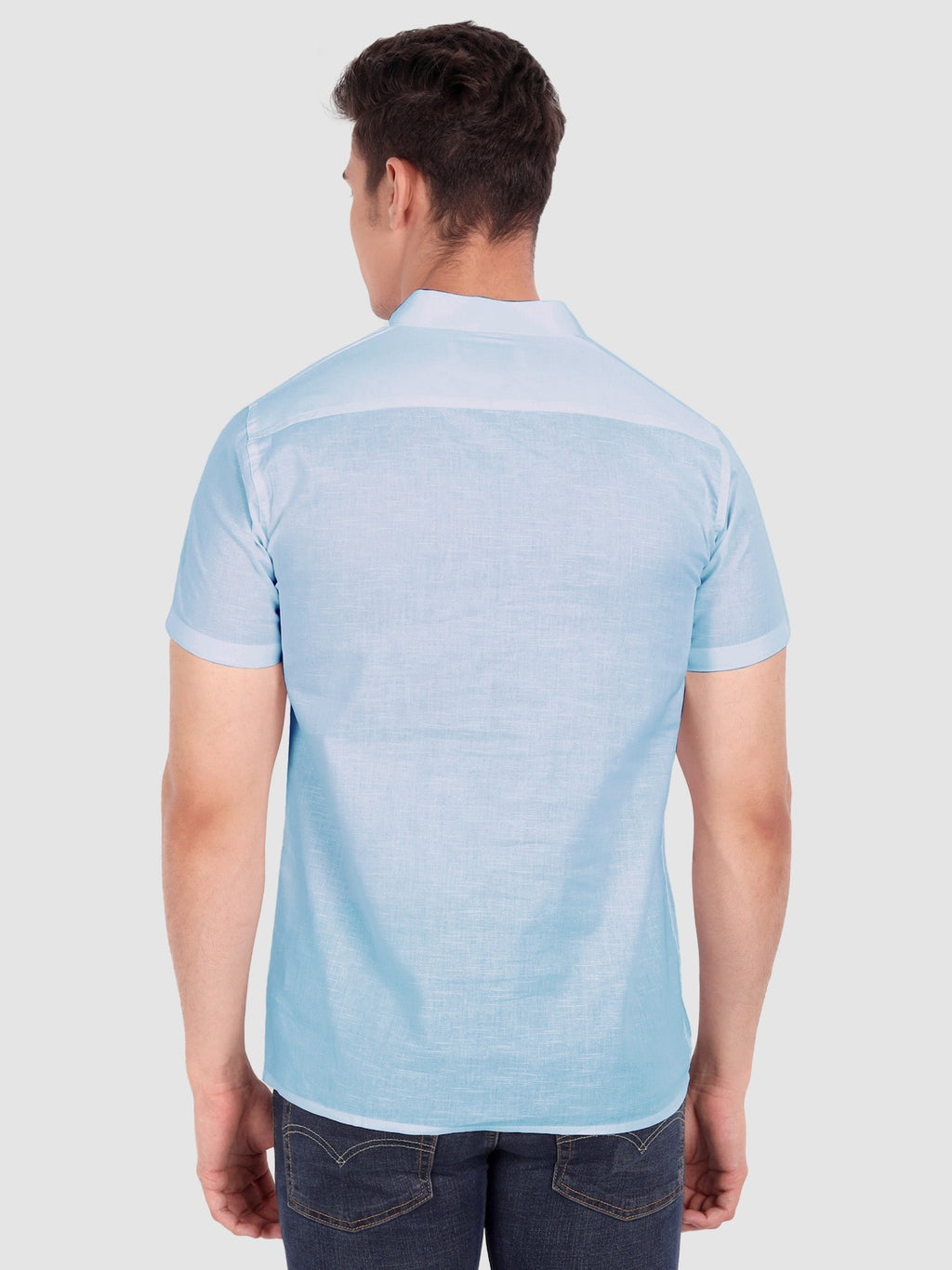 Mens Half Sleeve Casual Cotton Kurta