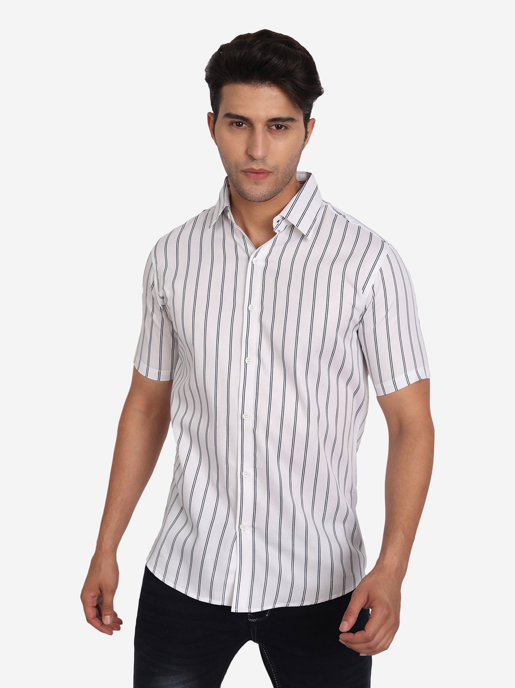 Mens Double Strip Half Sleeve Shirt Main image