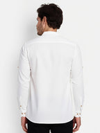 Mens Casual Slim Fit Full Sleeve Double Pocket Cotton Trendy Kurta