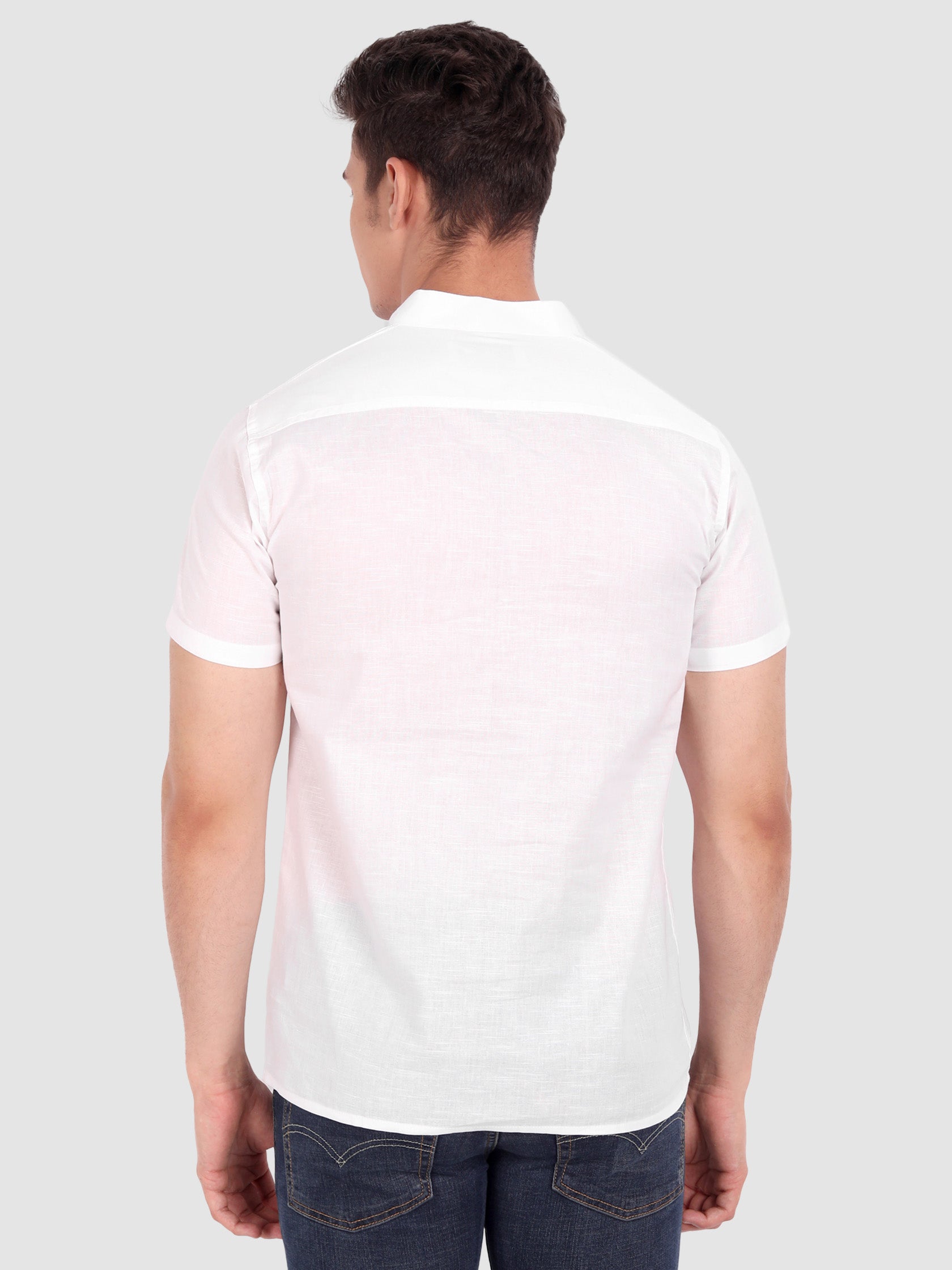 Mens Half Sleeve Casual Cotton Kurta