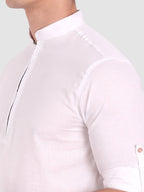 Mens Casual ZIP Style Full Sleeve Cotton Kurta