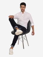 Men Double Button Slim Fit Casual Kurta