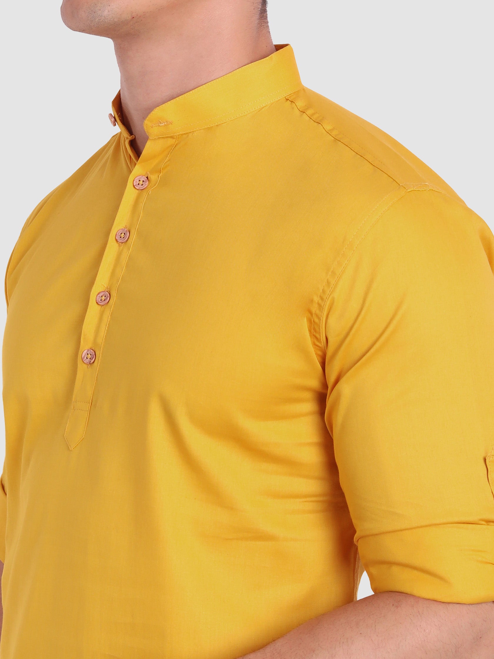 Mens Casual Slim Fit Full Sleeve Cotton Kurta