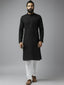 Men Solid Pure Cotton Mandarin Collar Long Kurta